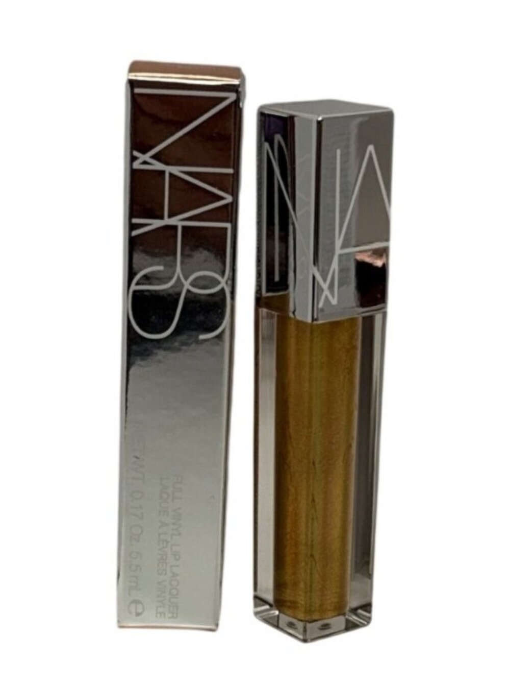 NARS Full Vinyl Lip Lacquer 2437 Cape Town Metallic Rose Gold 0.17 oz NIB